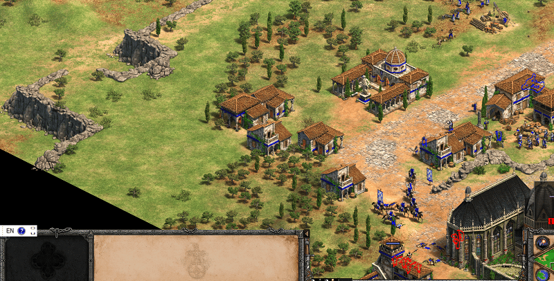 Giao diện chính của game Age of Empires II bản chuẩn
